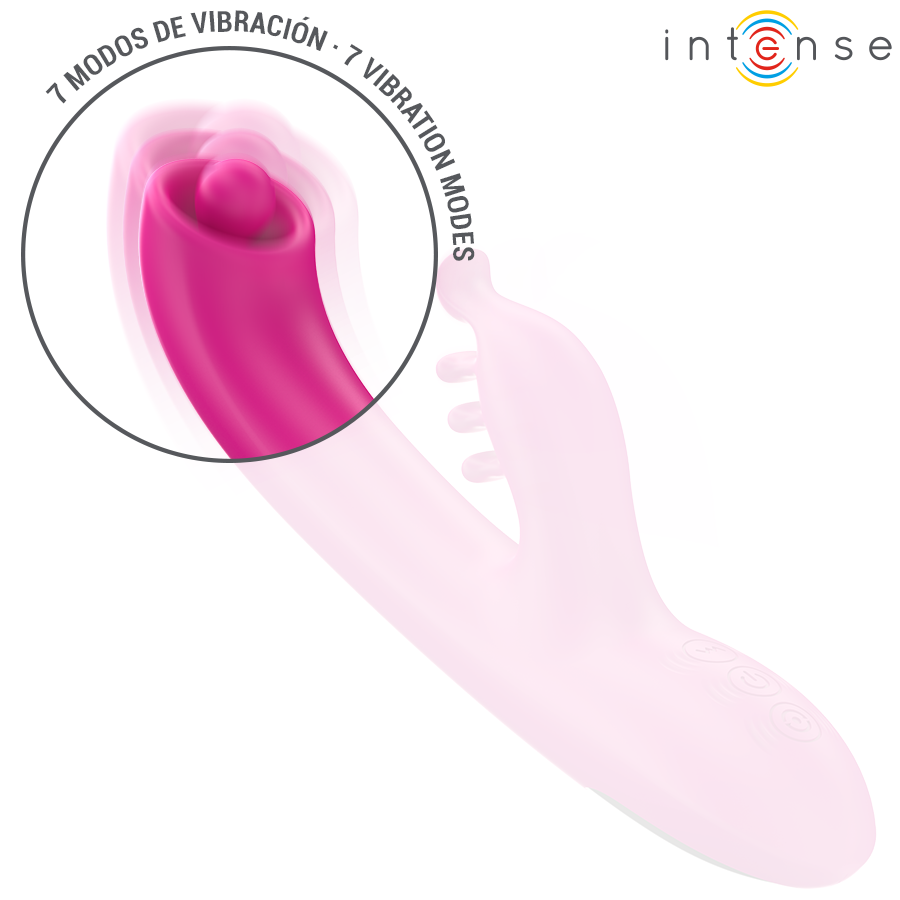 INTENSE - CHRISTINA MULTIFUNCTION RABBIT VIBRATOR 22.5 CM PINK