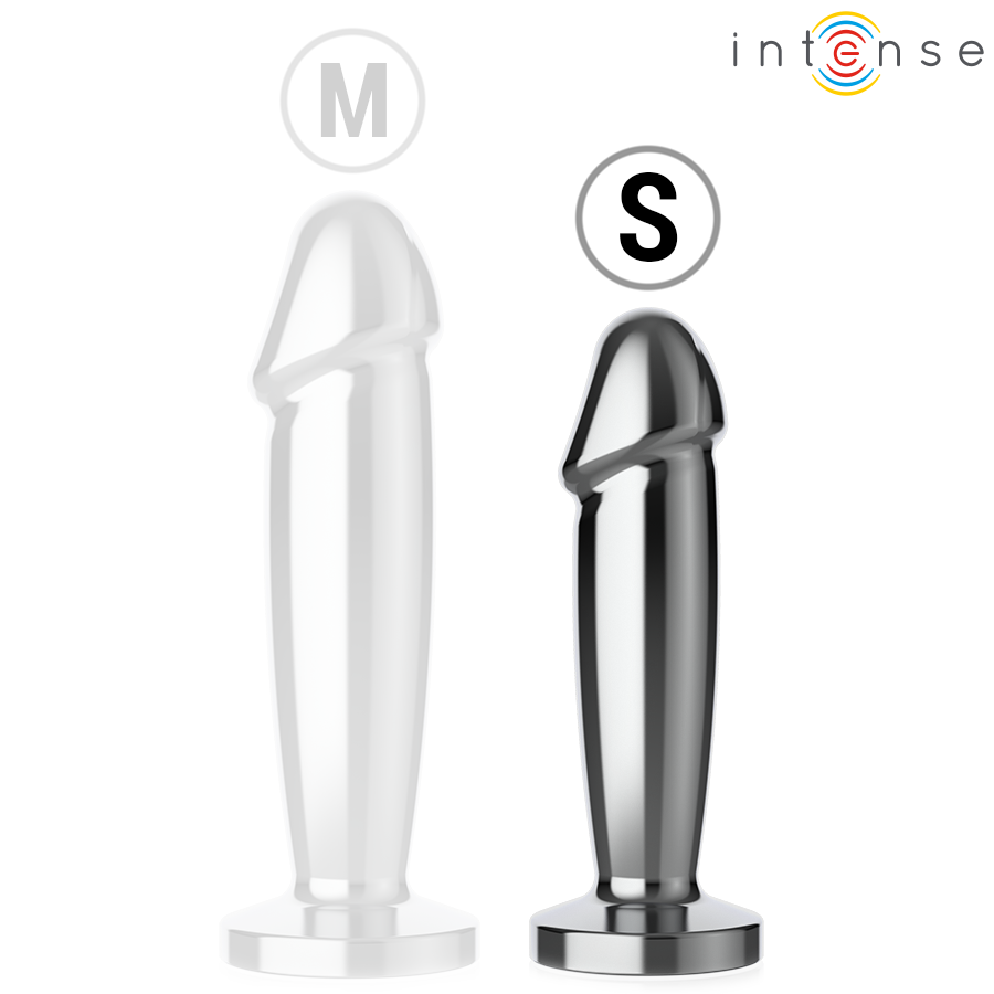 INTENSE - PLUG ANAL 10 VIBRATIONS GODEMICHET EN MÉTAL AVEC TÉLÉCOMMANDE S