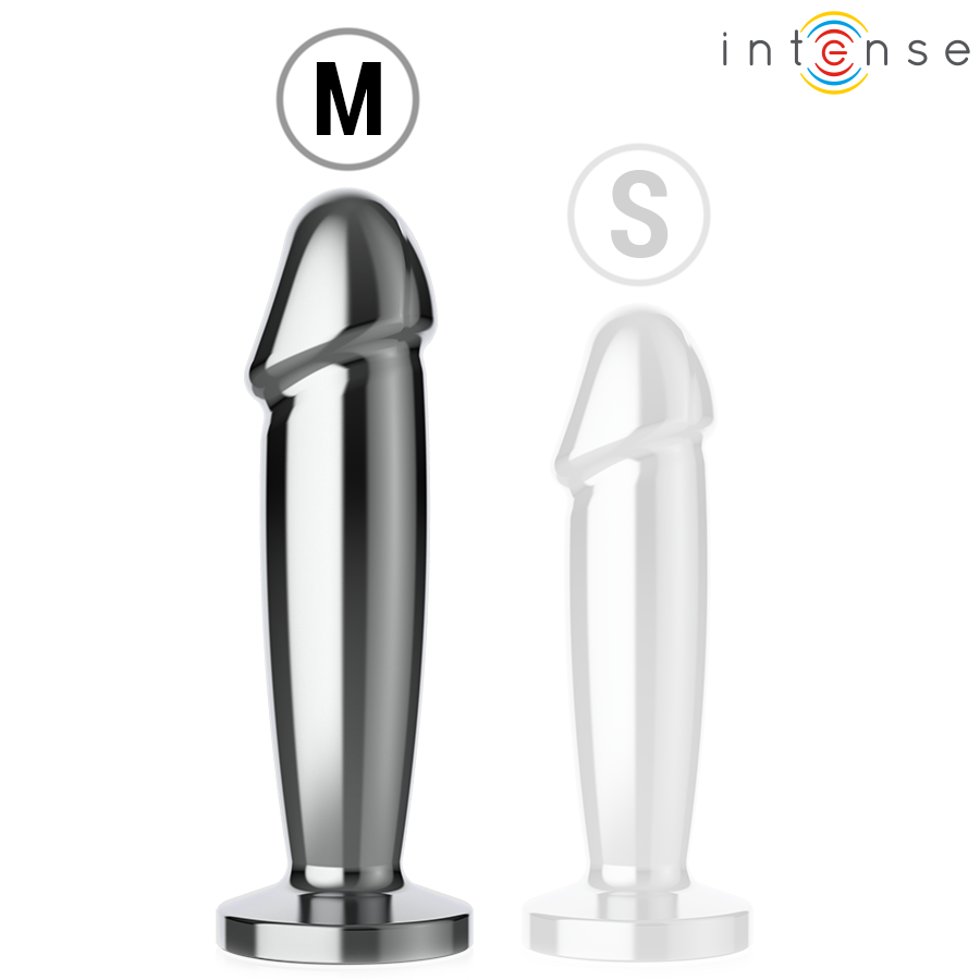 INTENSE - ANALE PLUG 10 VIBRATIES METALEN DILDO MET AFSTANDSBEDIENING M