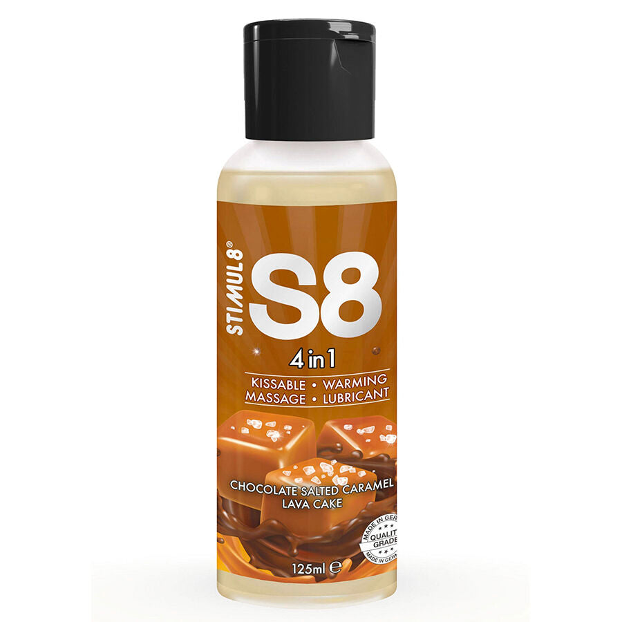 STIMUL8 - S8 4 IN 1 CHOCOLADE EN GEZOUTEN KARAMEL DESSERT GLIJMIDDEL 125 ML