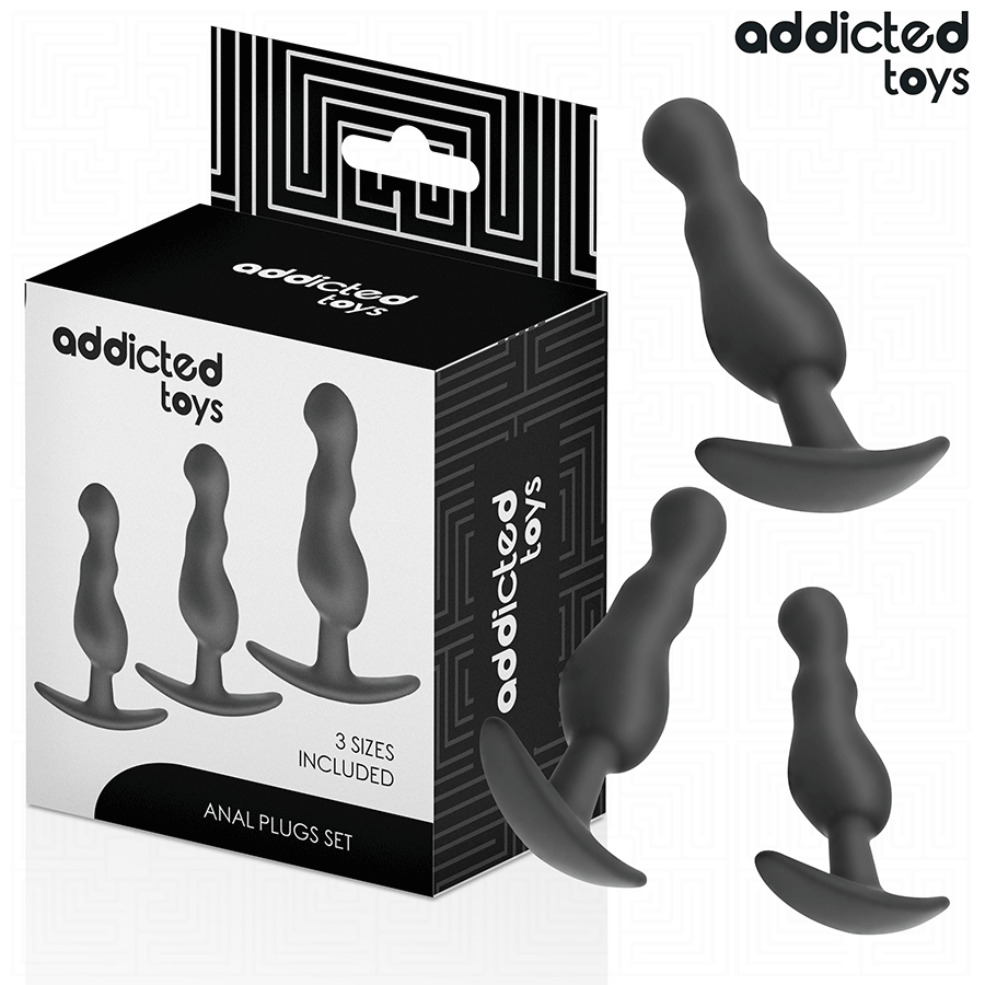 ADDICTED TOYS - SET VAN 3 ANAAL PLUG SILICONEN MODEL 1