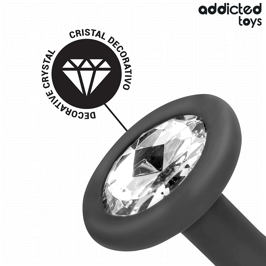 ADDICTED TOYS - SET VAN 3 ANAAL PLUG SILICONEN MET JUWEEL