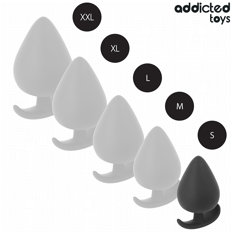 ADDICTED TOYS - ANAAL PLUG SILICONEN MAAT S 5,3 CM
