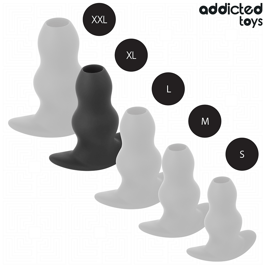 ADDICTED TOYS - HOLLE ANALE PLUG SILICONEN MAAT XL 13,9 CM