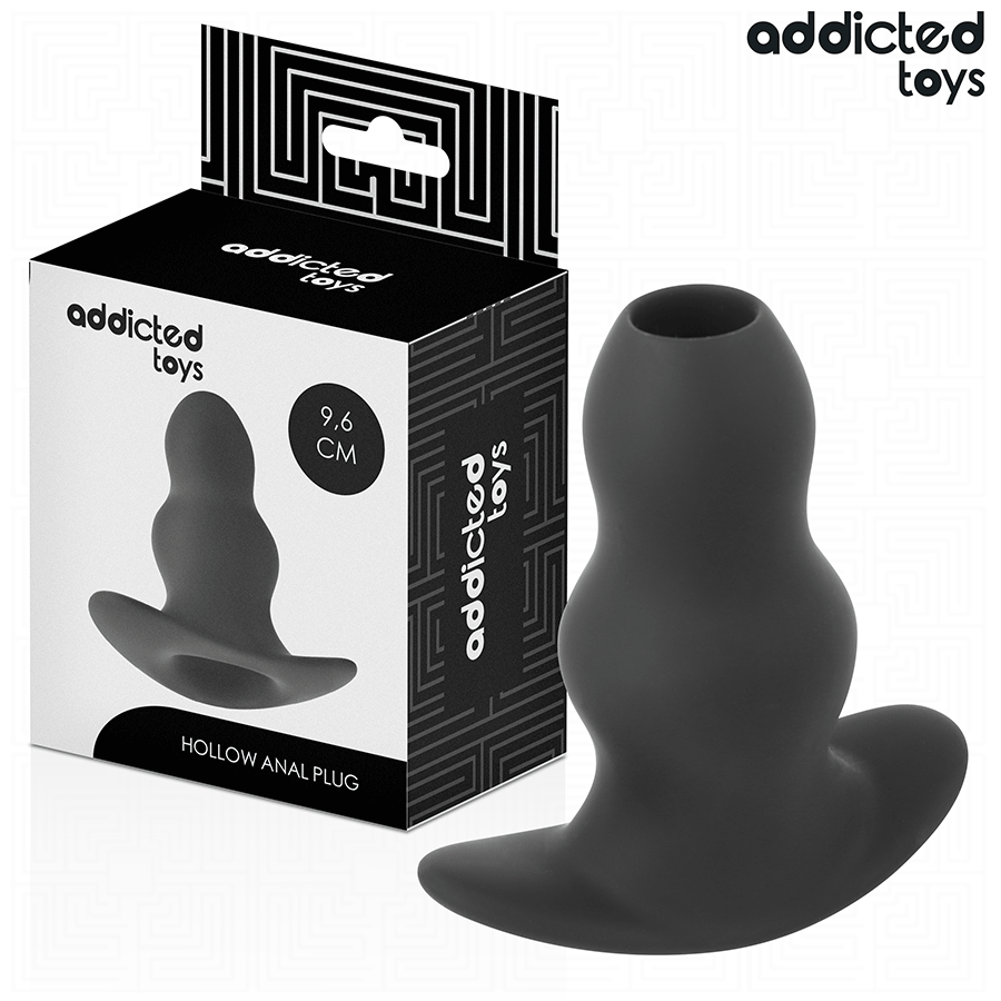 ADDICTED TOYS - HOLLE ANALE PLUG SILICONEN MAAT M 9,6 CM
