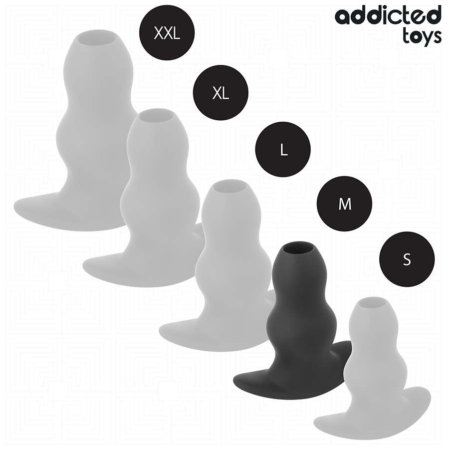 ADDICTED TOYS - HOLLE ANALE PLUG SILICONEN MAAT M 9,6 CM