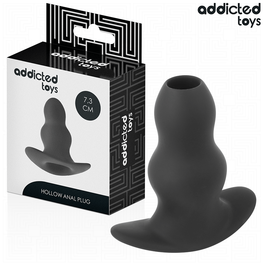 ADDICTED TOYS - HOLLE ANALE PLUG SILICONEN MAAT S 7,3 CM