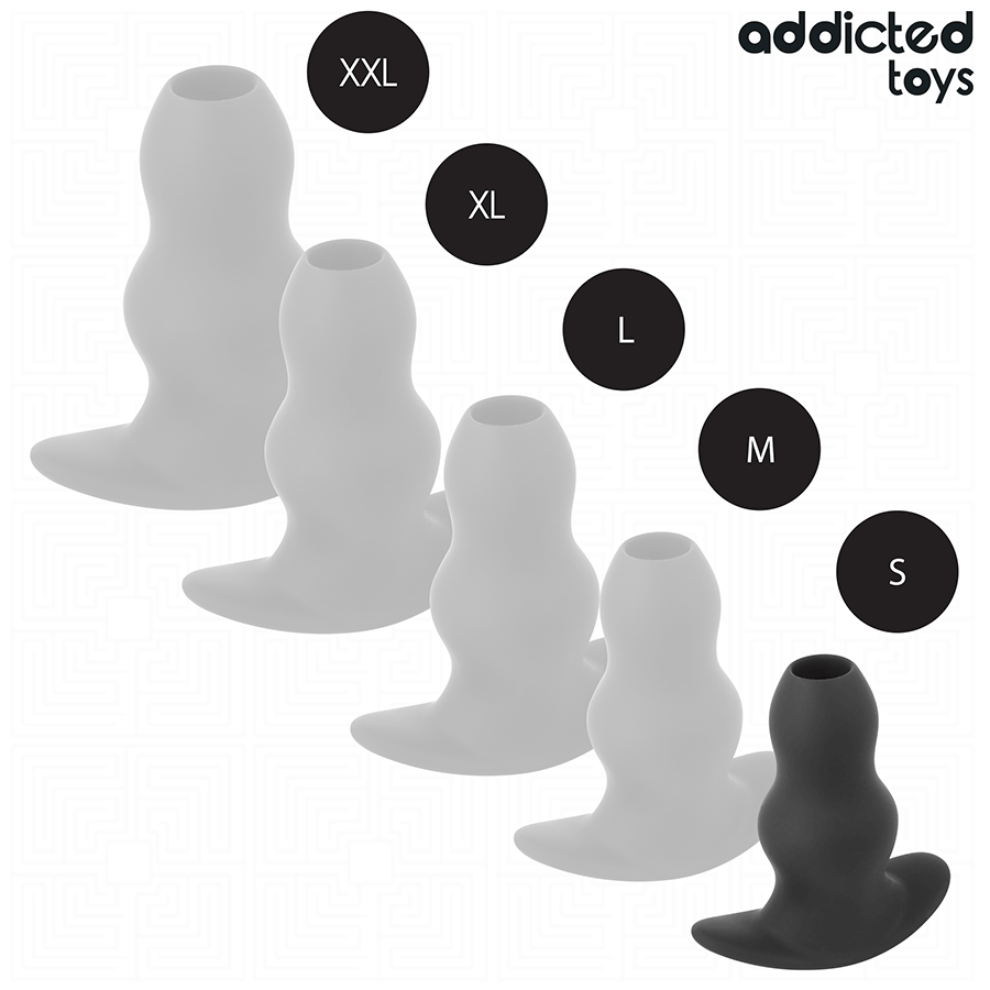 ADDICTED TOYS - HOLLE ANALE PLUG SILICONEN MAAT S 7,3 CM