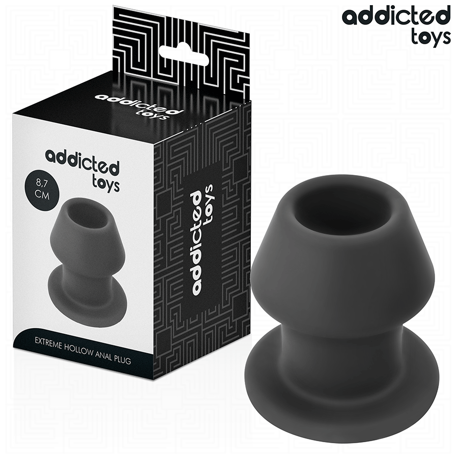 ADDICTED TOYS - EXTREME HOLLE ANAALPLUG SILICONEN MAAT M 8,7 CM