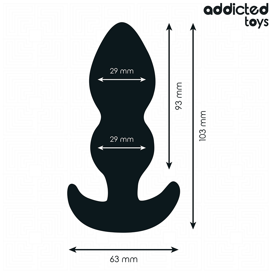 ADDICTED TOYS - ANAAL PLUG SILICONEN MAAT S 10,3 CM