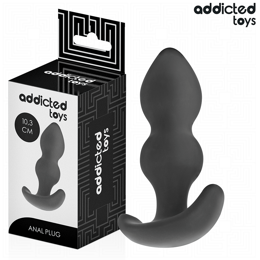 ADDICTED TOYS - ANAAL PLUG SILICONEN MAAT S 10,3 CM