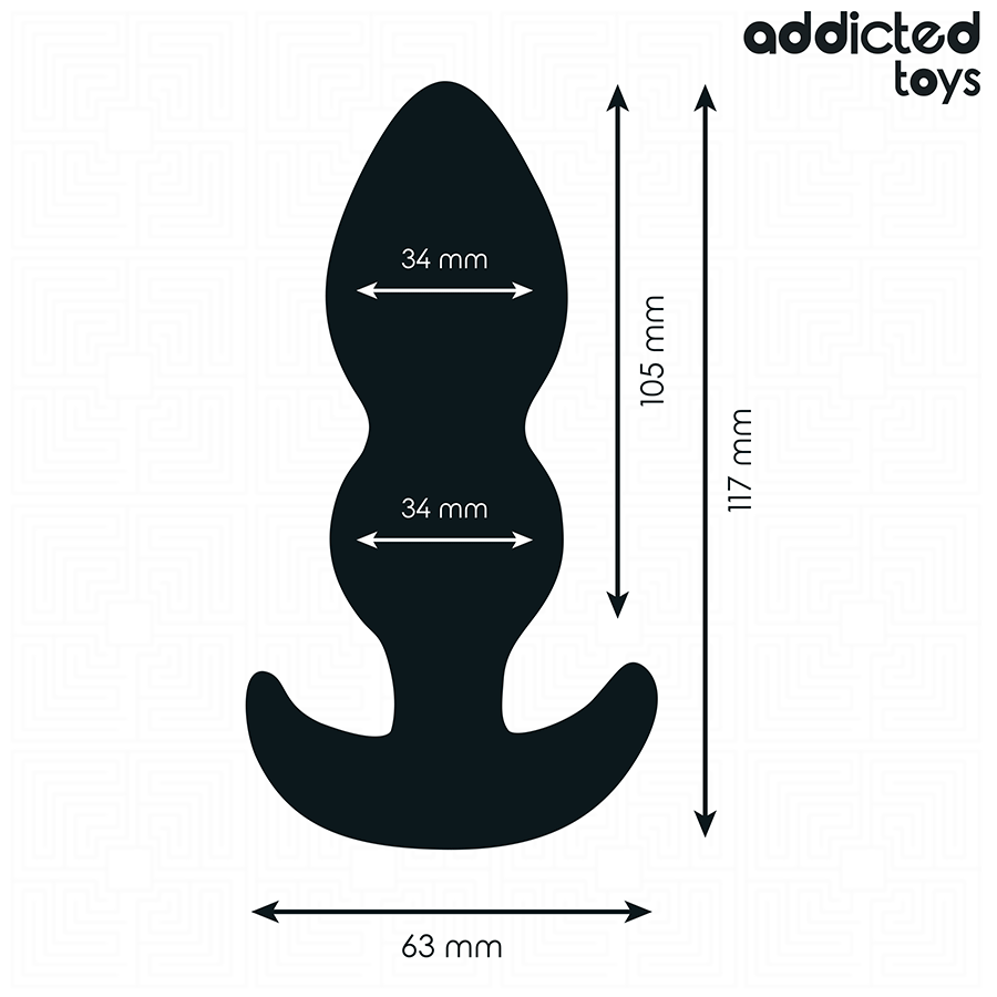 ADDICTED TOYS - ANAAL PLUG SILICONEN MAAT L 11,7 CM