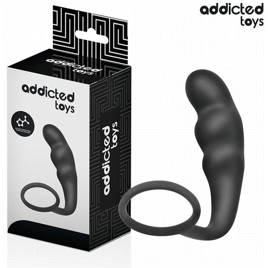 ADDICTED TOYS - ANAAL PLUG MET RING SILICONEN MODEL 4