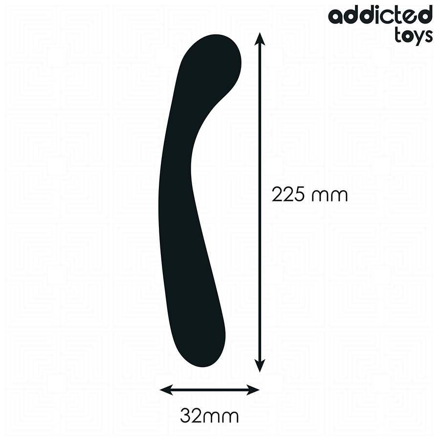 ADDICTED TOYS - DUBBELE ANALE MASSAGER SILICONEN 22,5 CM