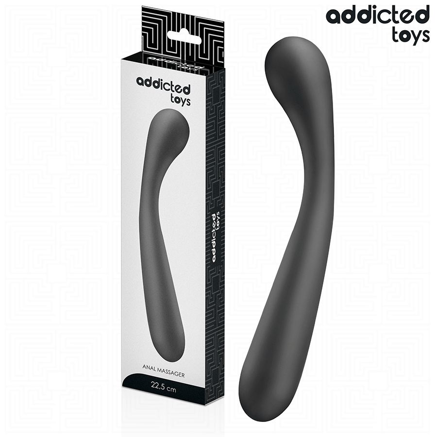 ADDICTED TOYS - DUBBELE ANALE MASSAGER SILICONEN 22,5 CM