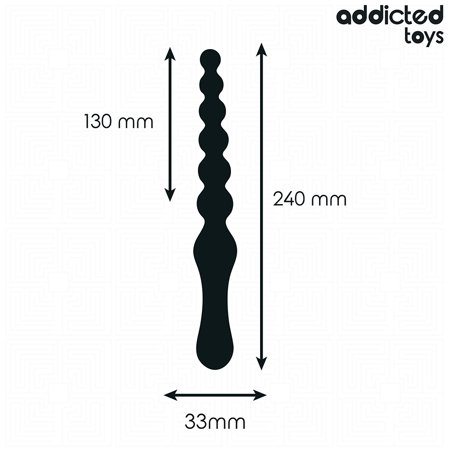 ADDICTED TOYS - MASSEUR ANAL DOUBLE EN SILICONE 24 CM