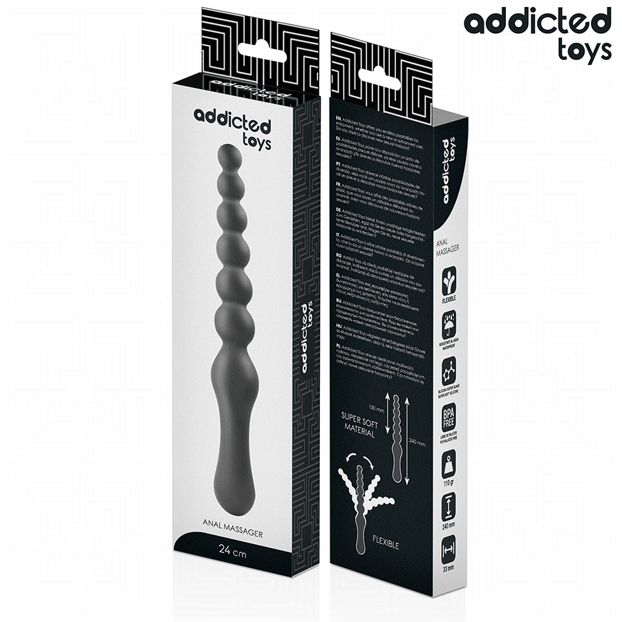 ADDICTED TOYS - MASSEUR ANAL DOUBLE EN SILICONE 24 CM