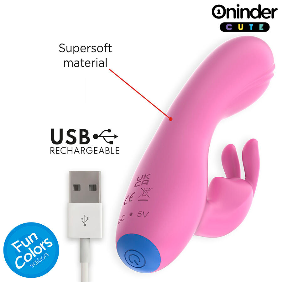 ONINDER CUTE - LOVE BUNNY VIBRATOR G-SPOT CLITORIS - FREE WORLDWIDE APP