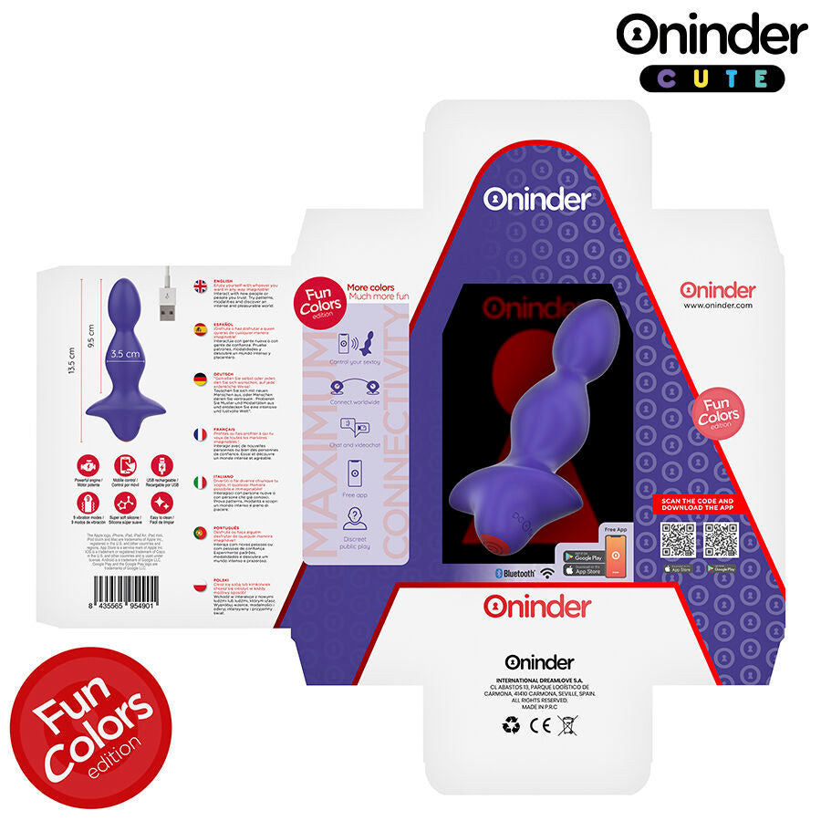 ONINDER CUTE - DILATATEUR ANAL VIBRANT LOVE BUTT - APPLICATION GRATUITE DANS LE MONDE ENTIER