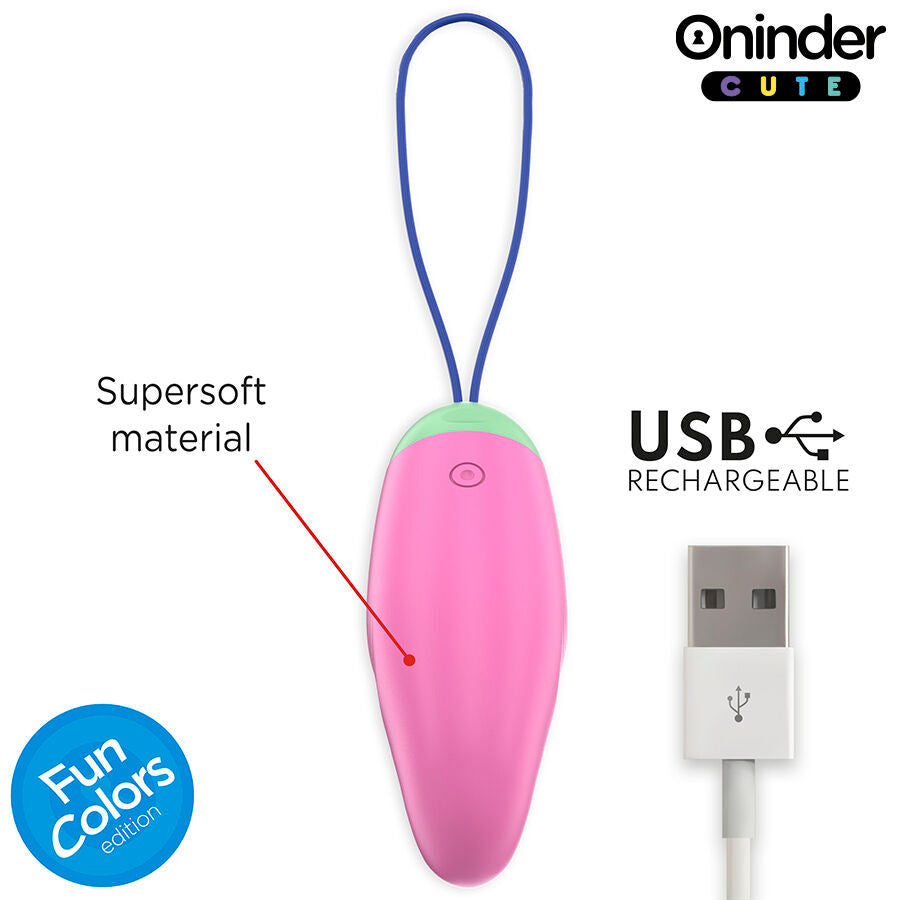 ONINDER CUTE - LOVE PLEASURE VIBRO-ROTATING EGG 360 SILICONE - FREE WORLDWIDE APP
