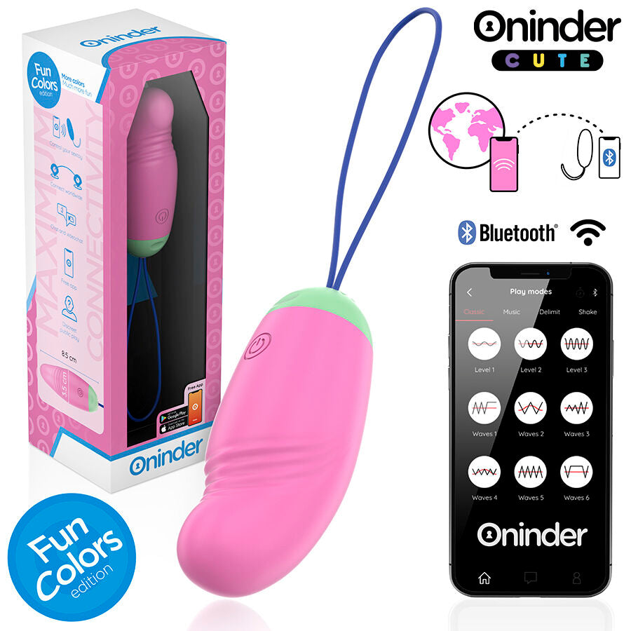 ONINDER CUTE - LOVE PLEASURE VIBRO-ROTATING EGG 360 SILICONE - FREE WORLDWIDE APP