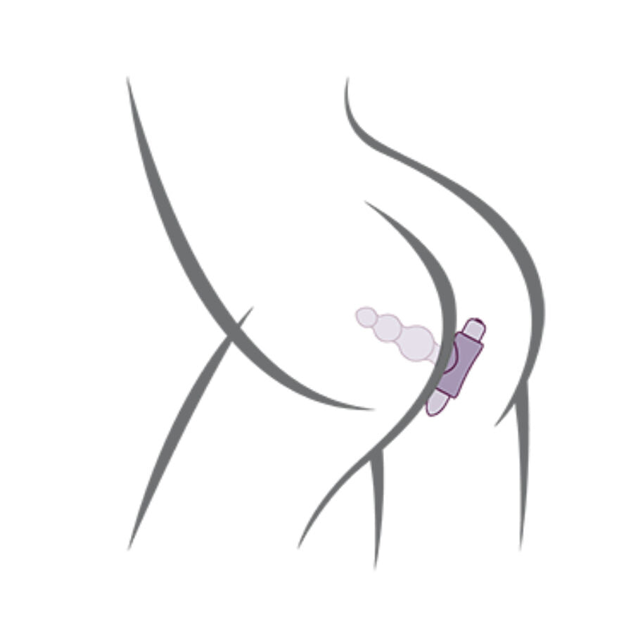 ROCKS-OFF - PETITE SENSATIONS BUBBLES ANAL PLUG VIBRATOR ZWART