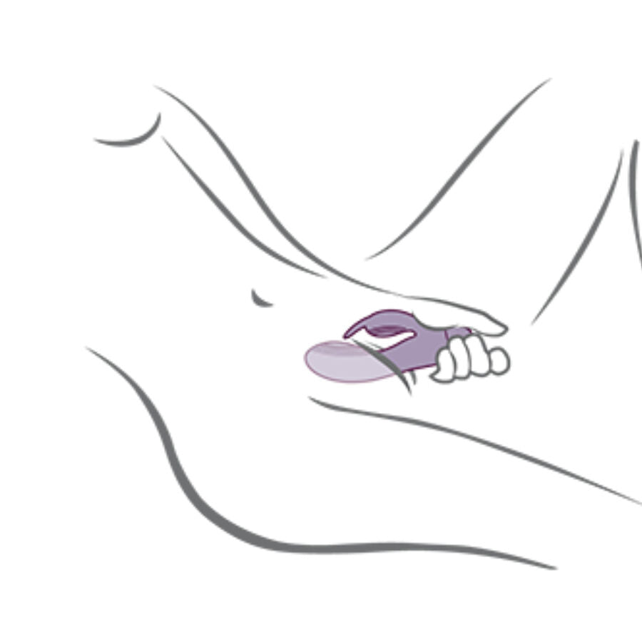 VIBRATEUR LAPIN VIOLET GLO-GIRL ROCKS-OFF