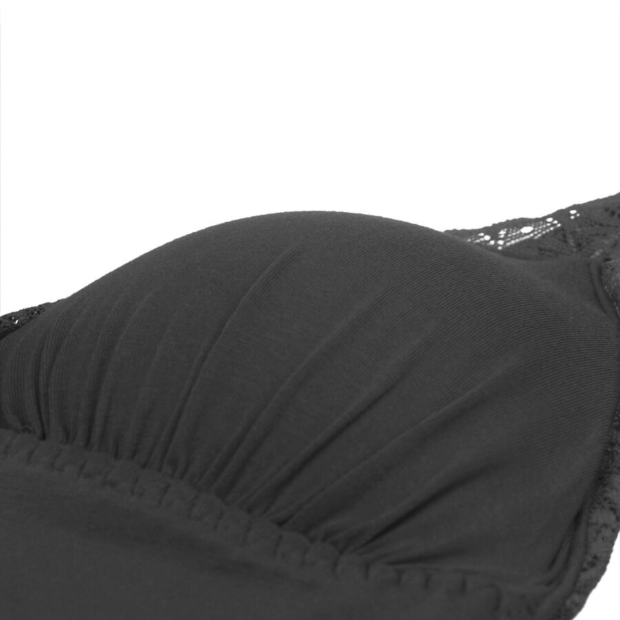 SUBBLIME - Черный плюшевый мишка с цветочным кружевом, размер L/XL