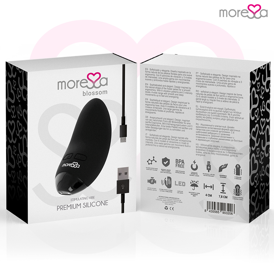 MORESSA - BLOESEM ZWARTE VIBRATOR