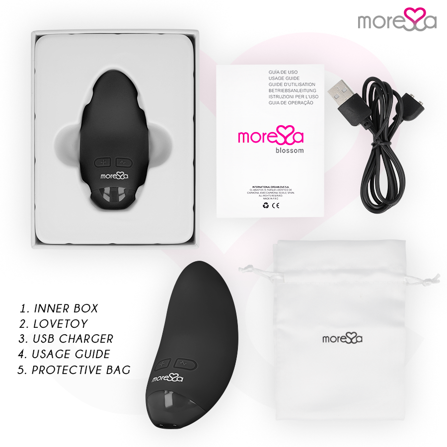 MORESSA - BLOESEM ZWARTE VIBRATOR