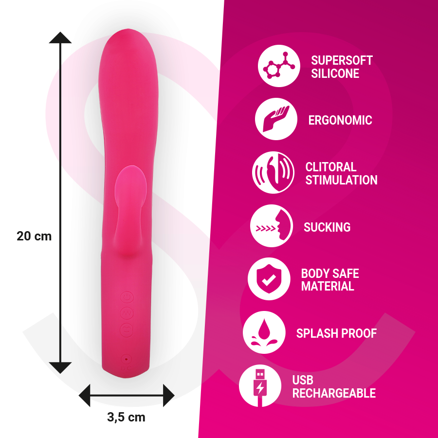 MORESSA - DUSTIN SUCCION CLITORIALE ET VIBRATION PUISSANTE EN SILICONE PREMIUM RECHARGEABLE