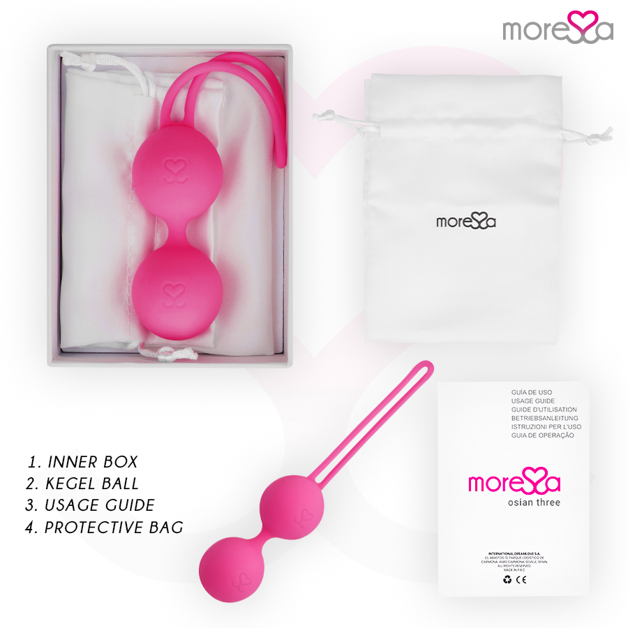 MORESSA - OSIAN DRIE PREMIUM SILICONE ROZE