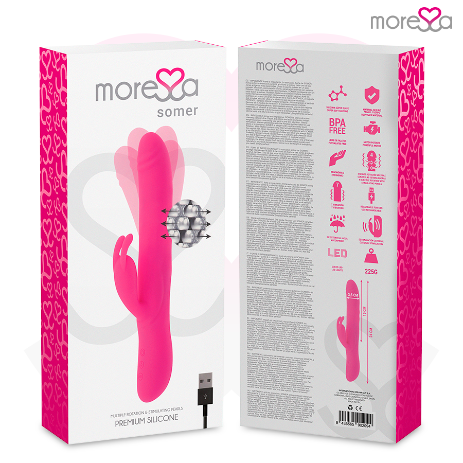 MORESSA - SOMER PREMIUM VIBRATOR MET MEERDERE ROTATIES