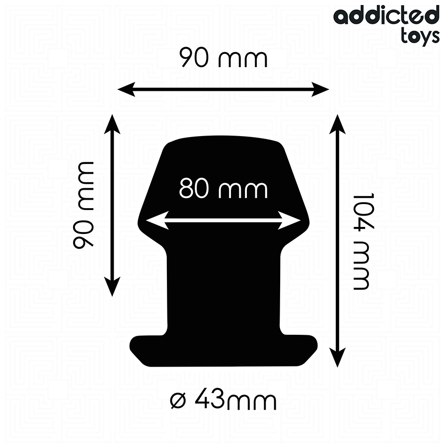 ADDICTED TOYS - EXTREME HOLLE ANAALPLUG SILICONEN MAAT L 10,4 CM