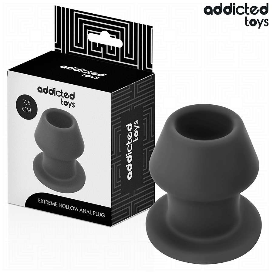 ADDICTED TOYS - EXTREME HOLLE ANAALPLUG SILICONEN MAAT S 7,5 CM