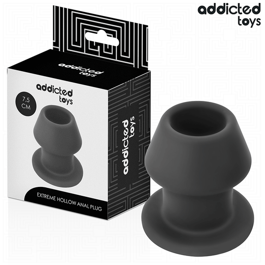 ADDICTED TOYS - EXTREME HOLLE ANAALPLUG SILICONEN MAAT S 7,5 CM