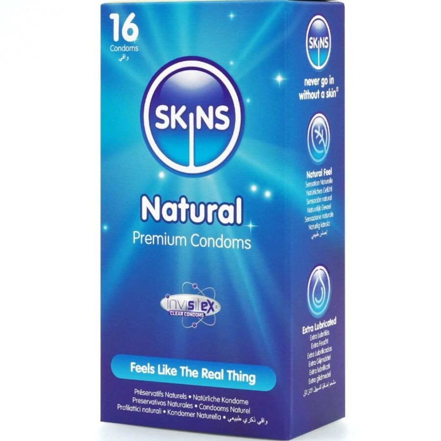 SKINS - NATURAL PREMIUM CONDOMS PACK 16