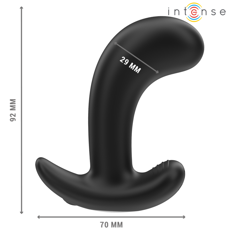 INTENSE - PLUG ANAL CHANDLER 10 VIBRATIONS NOIR TÉLÉCOMMANDE