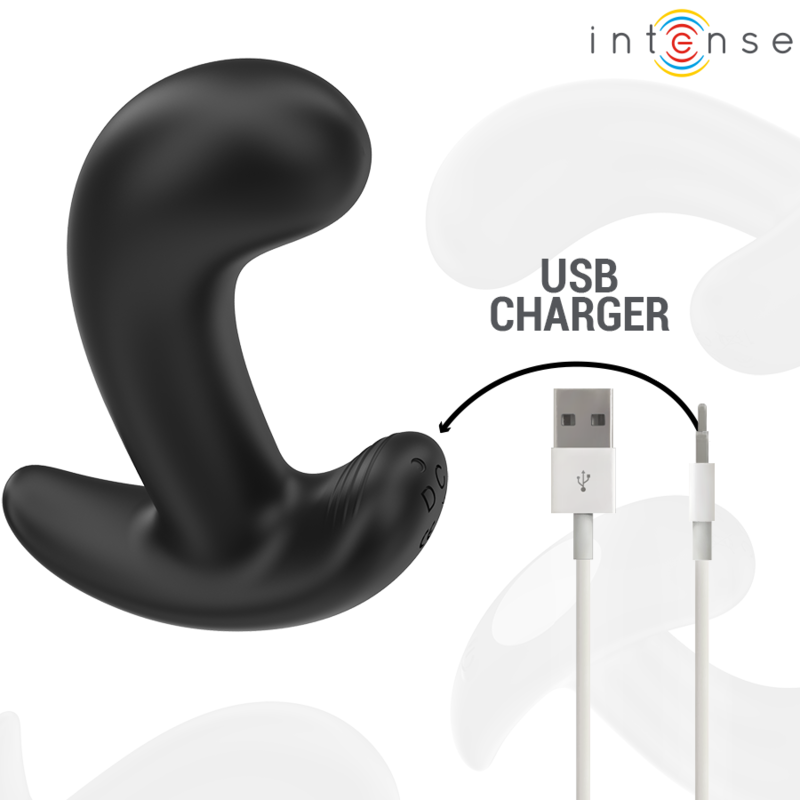 INTENSE - PLUG ANAL CHANDLER 10 VIBRATIONS NOIR TÉLÉCOMMANDE
