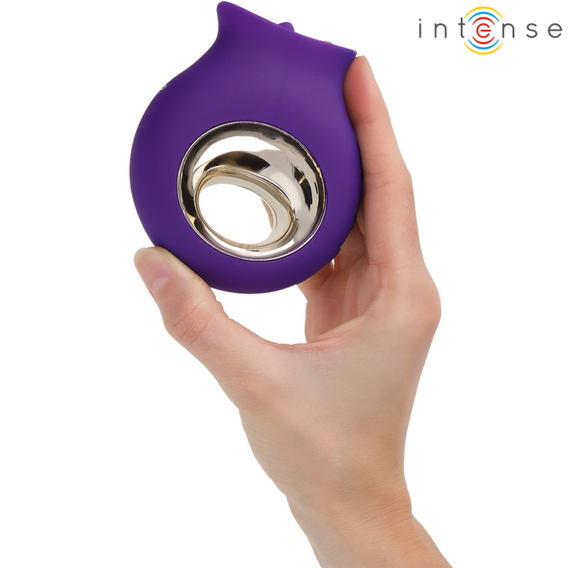 INTENSE - STIMULATEUR CLITORIEUX TULI 9 VIBRATIONS &amp; 9 OSCILLATIONS VIOLET