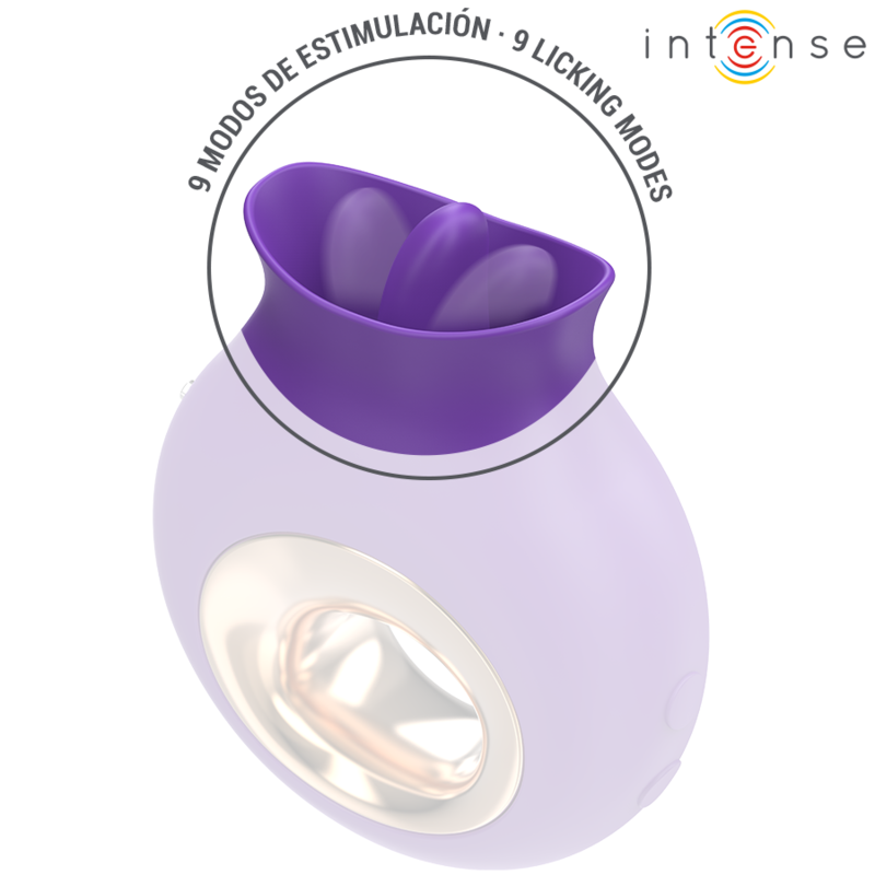 INTENSE - STIMULATEUR CLITORIEUX TULI 9 VIBRATIONS &amp; 9 OSCILLATIONS VIOLET