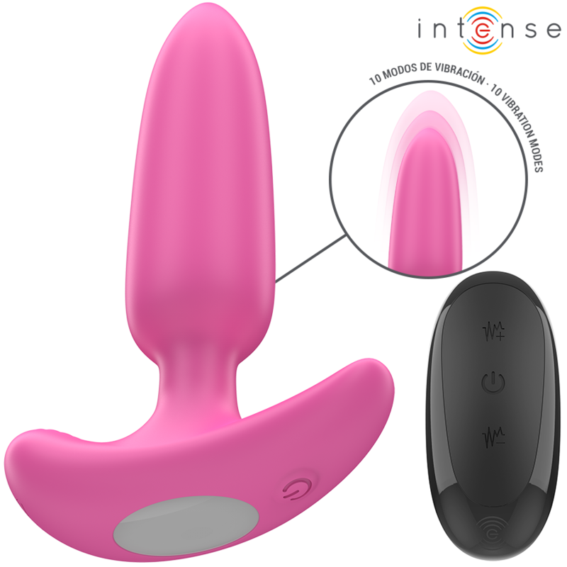 INTENSE - PLUG ANAL ROSS 10 VIBRATIONS TÉLÉCOMMANDE ROSE