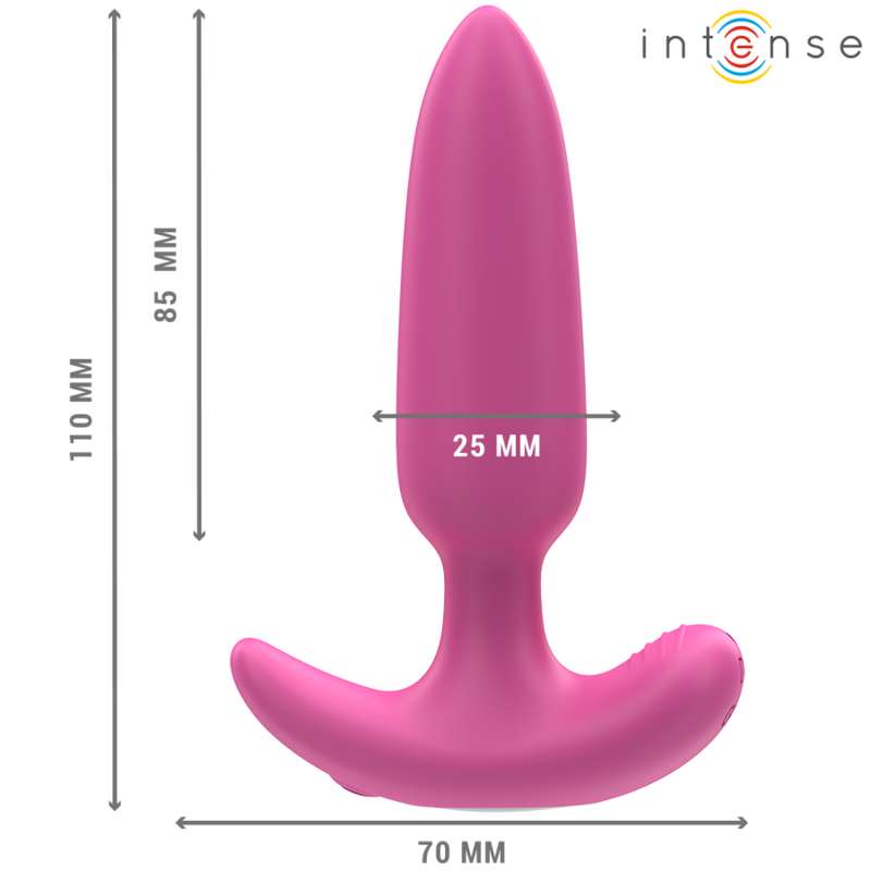 INTENSE - PLUG ANAL ROSS 10 VIBRATIONS TÉLÉCOMMANDE ROSE