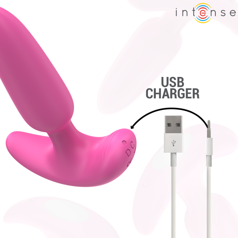 INTENSE - PLUG ANAL ROSS 10 VIBRATIONS TÉLÉCOMMANDE ROSE