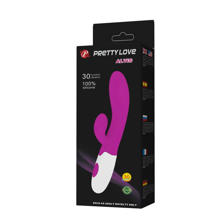 PRETTY LOVE - VIBRATEUR ALVIS FLIRTATION AVEC STIMULATEUR CLITORIEN