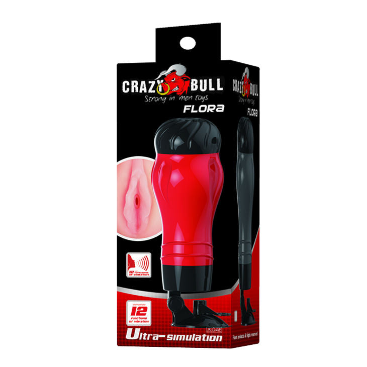 CRAZY BULL - FLORA VAGINA AVEC BASE DE MASTURBATEUR VOCALE
