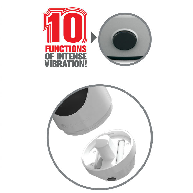 EXTREME TOYZ - PIPEDREAM VIBRATEUR MASTURBATEUR VAGINAL À POINTE MÉGA