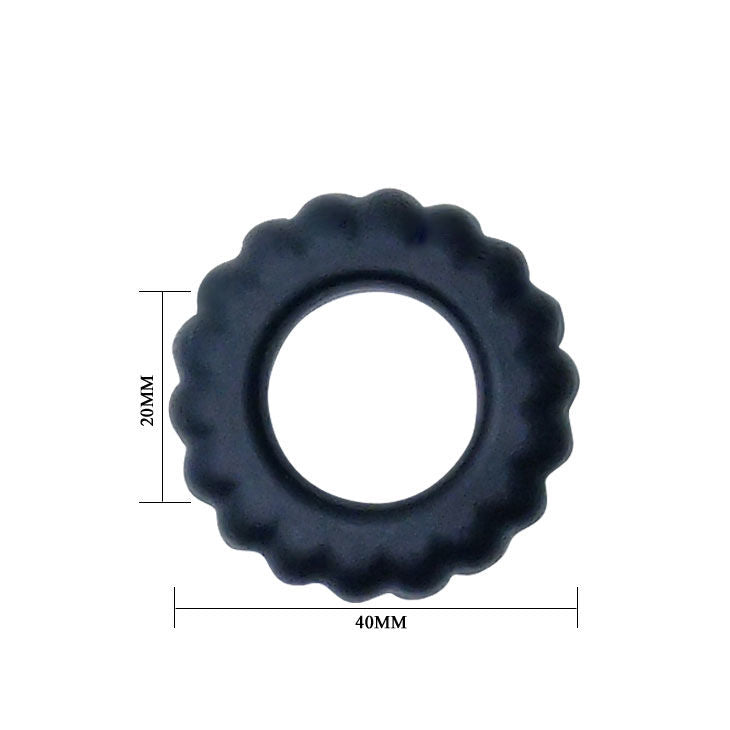 BAILE - TITAN COCKRING ZWART 2 CM 