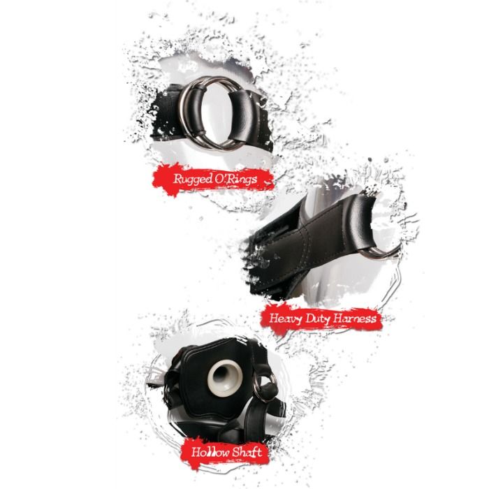 ФЕТИШ-ФАНТАЗИЯ ЭКСТРЕМАЛЬНАЯ - ПОЛЫЙ РЕМЕШОК ЧЕРНЫЙ