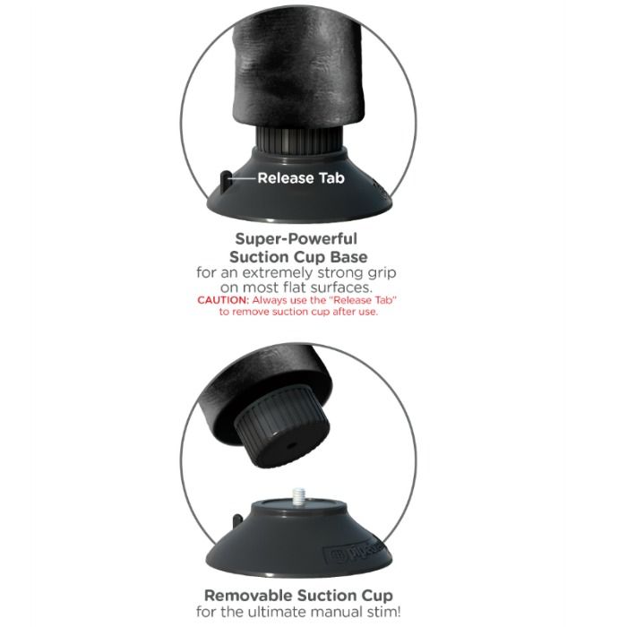 KING COCK - 23 CM VIBRERENDE PIK MET BALLEN ZWART